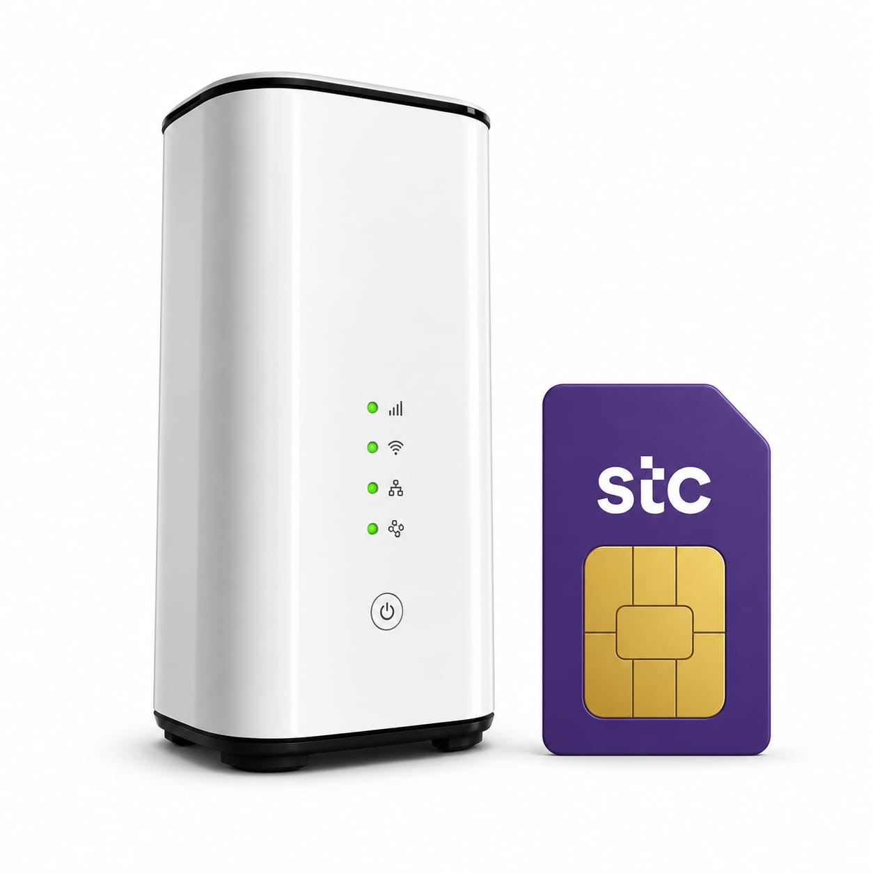 شريحة بيانات STC مع راوتر لمدة سنه 5G